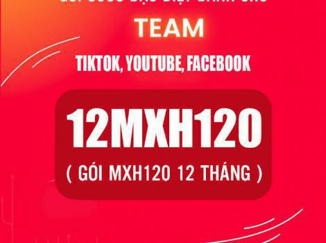 Gói 12MXH120 Viettel ưu đãi mạng xã hội và miễn phí cước thoại 360 ngày