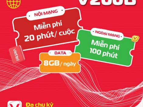 Gói cước combo Viettel - cước phí 200k/ tháng 