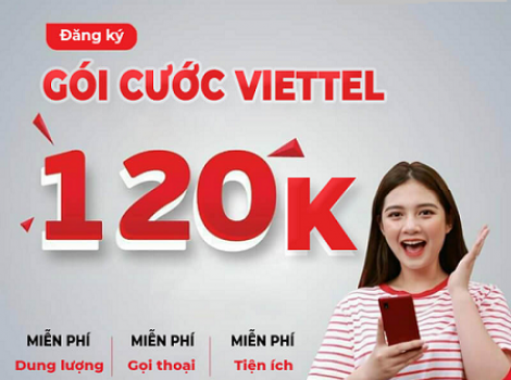 Danh sách gói combo Viettel 120k 1 tháng