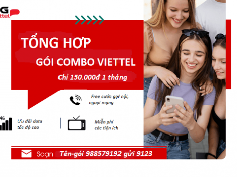 Tổng hợp gói combo Viettel 150.000đ 1 tháng