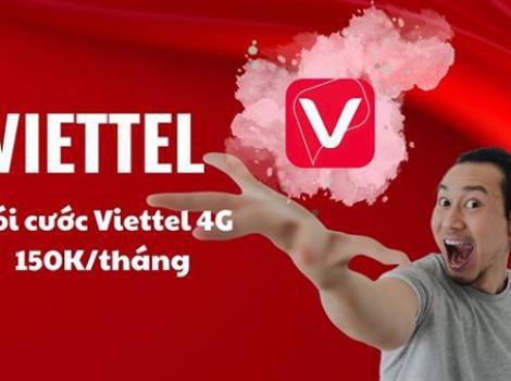Tổng hợp gói 4G Viettel 150k/ tháng data tốc độ cao