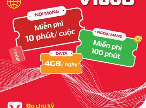 Gói combo Viettel 160.000đ 1 tháng tặng phút gọi + ưu đãi data tốc độ cao