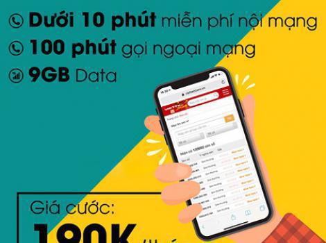 Gói ngoại mạng Viettel cước phí 190.000đ/ tháng