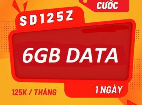 Gói 4G Viettel siêu data 180Gb cước phí 125k/tháng