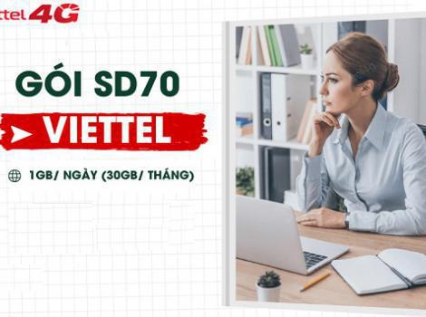 Gói cước bình dân SD70 không lo hết data ưu đãi 30Gb data tốc độ cao