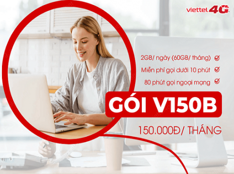 Gói cước 150K Viettel ưu đãi khủng miễn phí gọi nội ngoại mạng Viettel trong 30 ngày