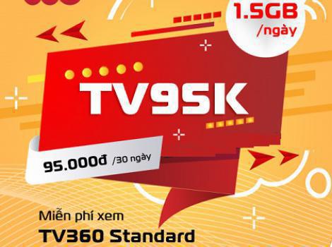 Miễn phí xem TV360 không lo phí nhận 45Gb tốc độc cao cùng với TV95K Viettel