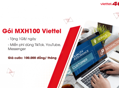 Gói cước dành cho Tiktok, Youtube, Facebook chỉ 100k 1 tháng