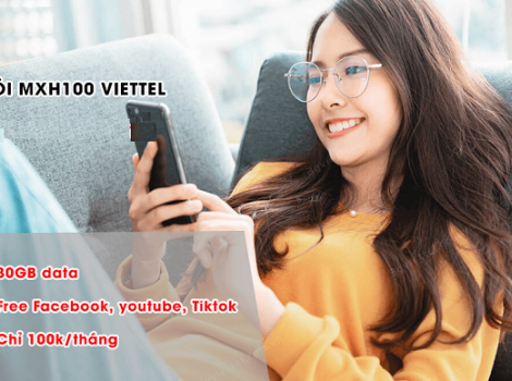 Gói cước 100k/tháng miễn phí data Tiktok, Facebook, Youtube 