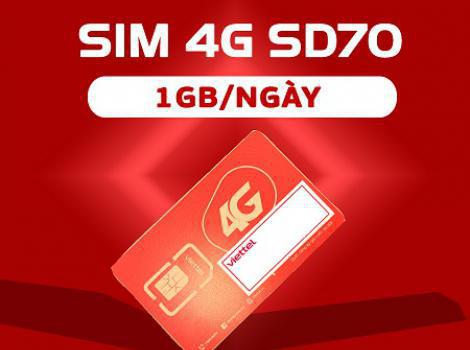 4G tốc độ cao - gói cước 70K 1 tháng