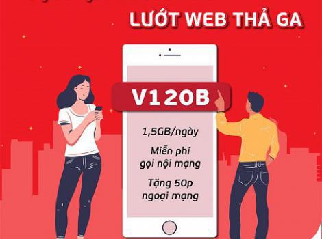 Khám phá gói combo ưu đãi data + cước gọi thoại chỉ với cước phí 120.000đ 1 tháng