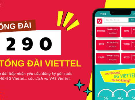 Cập nhật mới nhất về tổng đài 290 viettel - Tổng đài tiếp nhận đăng ký gói cước viettel