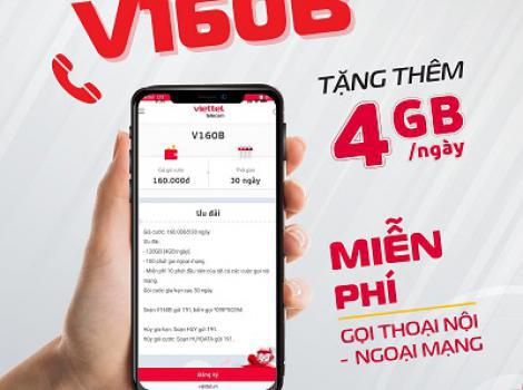 V160B Viettel: Gói Cước Ưu Đãi – Gọi Thoải Mái, Tiết Kiệm Đến 160K/Tháng