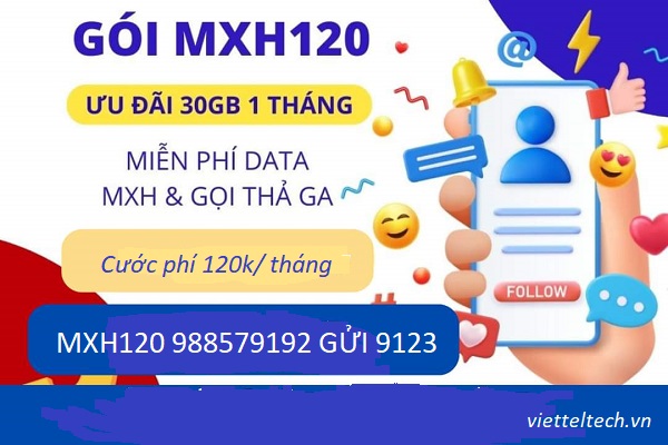 Lướt mạng xã hội không giới hạn chỉ 120k/tháng 