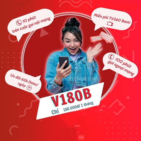gói cước V180B Viettel