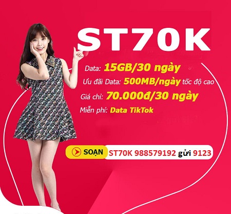 Truy cập internet với gói cước siêu tốc độ mạng ST70K Viettel