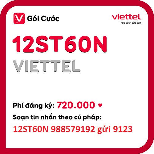 Gói cước 12ST60N Viettel