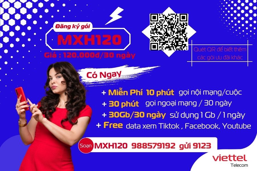 Gói cước MXH120 Viettel