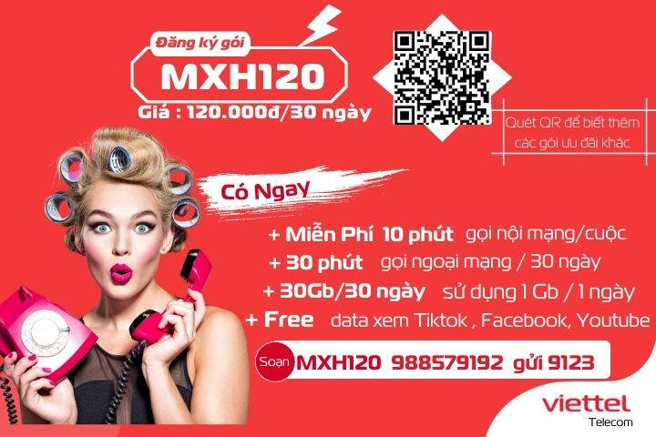 Gói MXH120 Viettel