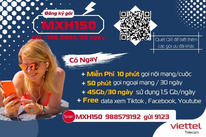 Gói cước MXH150 Viettel