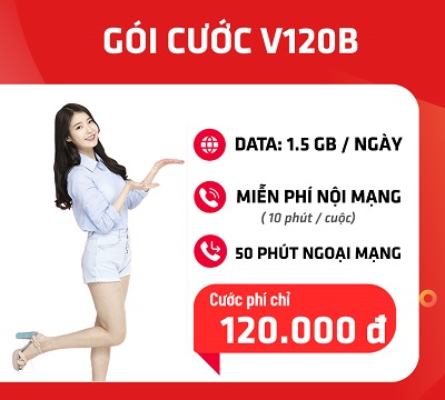 gói cước V120B Viettel