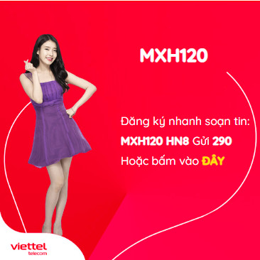 Gói cước MXH120 Viettel