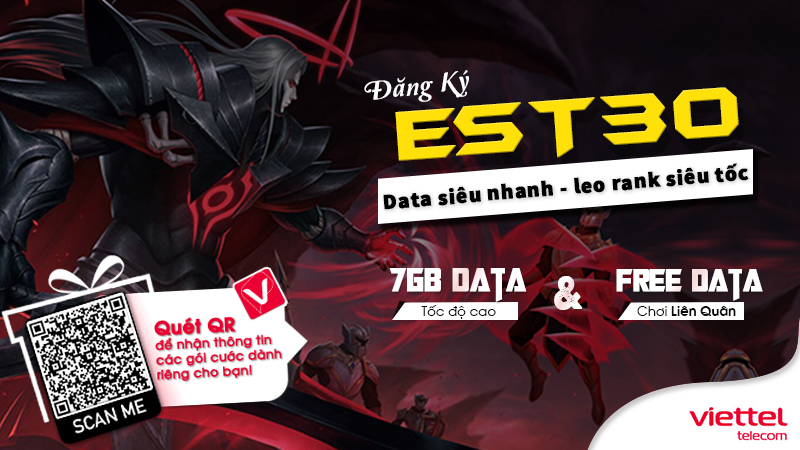 Gói cước EST30 viettel