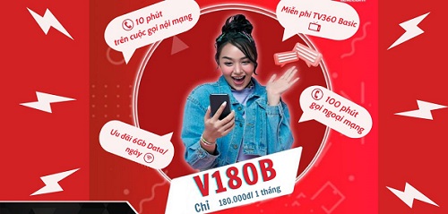 Gói ngoại mạng Viettel cước phí 180k/ tháng