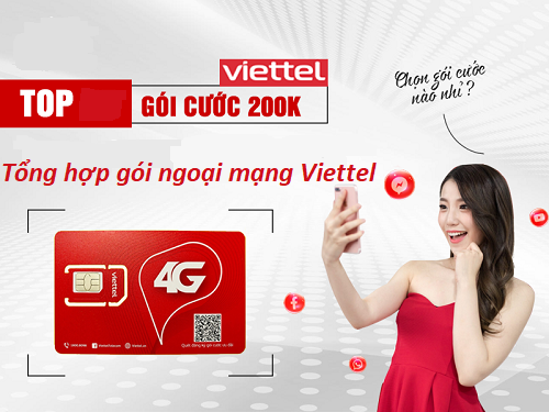 Gói ngoại mạng Viettel cước phí 200k/ tháng